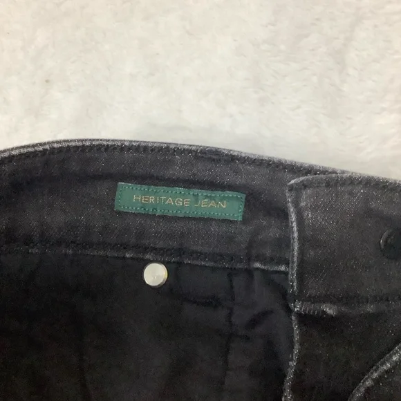 Lauren Ralph Lauren Heritage Straight Jean Sz 6 Black - Picture 4 of 10